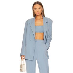 NWT Double Breasted Blazer in Storm WeWoreWhat Large